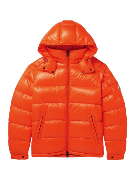 Jacket puffer MONCLER Orange